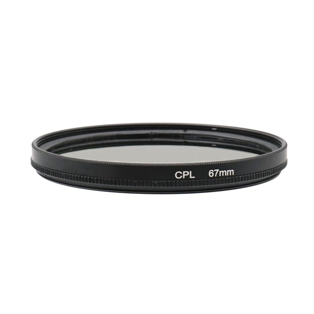 37/39/40.5/43/46/49/52/55/58/62/67/72/77/82/86/95/105mm Circular Polarizer Filter CPL Filter Polarizing Filter with HD Optical Glass (67mm)