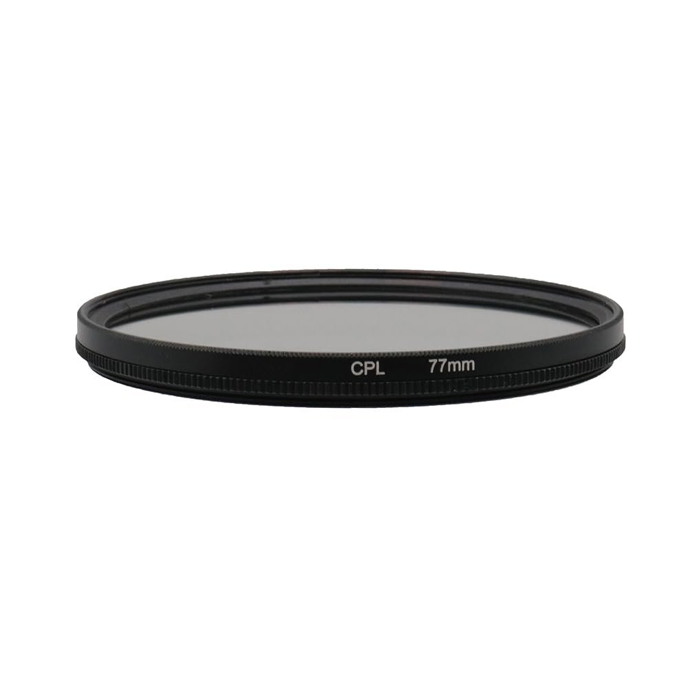 37/39/40.5/43/46/49/52/55/58/62/67/72/77/82/86/95/105mm Circular Polarizer Filter CPL Filter Polarizing Filter with HD Optical Glass (77mm)