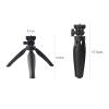 8KLANMMQ Video tripode DSLR Camera Tripod for Phone 180 Foldable with Universal 1/4-inch Interface PhotograpAccessories (Color : Black) view 2