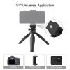 8KLANMMQ Video tripode DSLR Camera Tripod for Phone 180 Foldable with Universal 1/4-inch Interface PhotograpAccessories (Color : Black) view 3