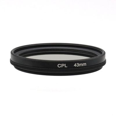37/39/40.5/43/46/49/52/55/58/62/67/72/77/82/86/95/105mm Circular Polarizer Filter CPL Filter Polarizing Filter with HD Optical Glass (43mm)