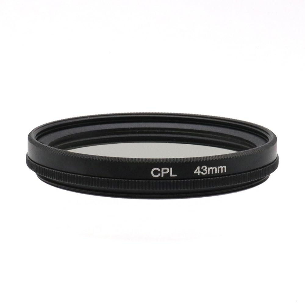 37/39/40.5/43/46/49/52/55/58/62/67/72/77/82/86/95/105mm Circular Polarizer Filter CPL Filter Polarizing Filter with HD Optical Glass (43mm)