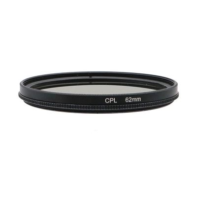 37/39/40.5/43/46/49/52/55/58/62/67/72/77/82/86/95/105mm Circular Polarizer Filter CPL Filter Polarizing Filter with HD Optical Glass (62mm)