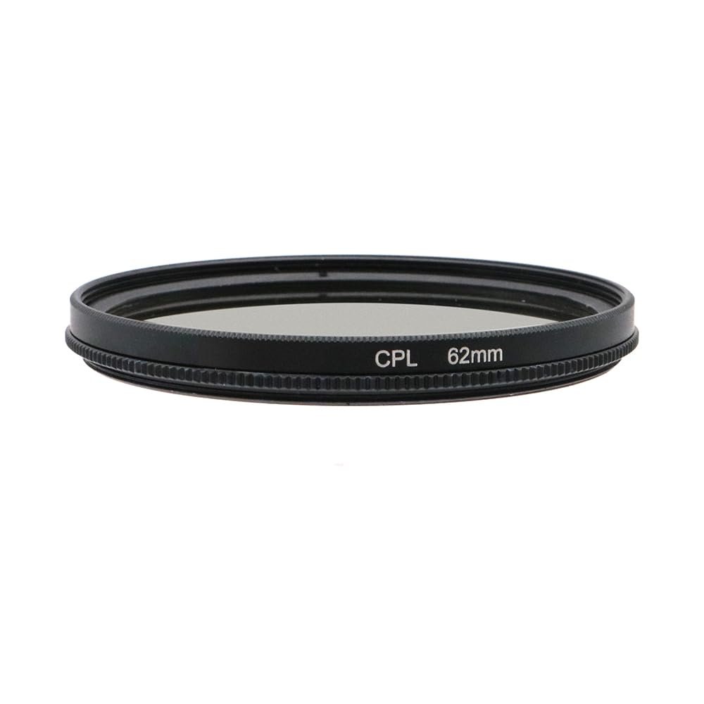 37/39/40.5/43/46/49/52/55/58/62/67/72/77/82/86/95/105mm Circular Polarizer Filter CPL Filter Polarizing Filter with HD Optical Glass (62mm)