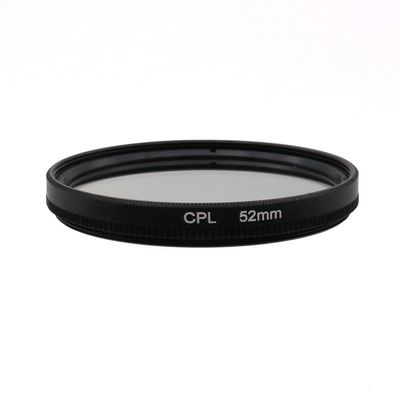 37/39/40.5/43/46/49/52/55/58/62/67/72/77/82/86/95/105mm Circular Polarizer Filter CPL Filter Polarizing Filter with HD Optical Glass (52mm)