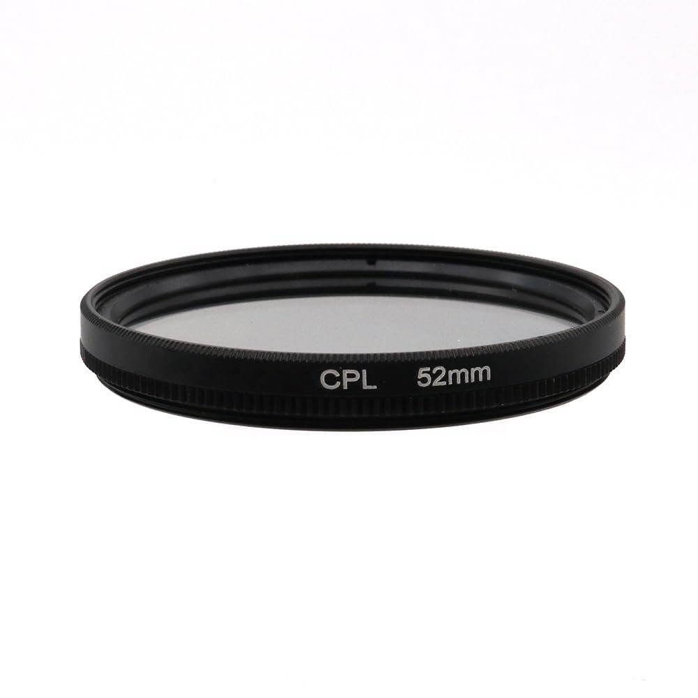 37/39/40.5/43/46/49/52/55/58/62/67/72/77/82/86/95/105mm Circular Polarizer Filter CPL Filter Polarizing Filter with HD Optical Glass (52mm)