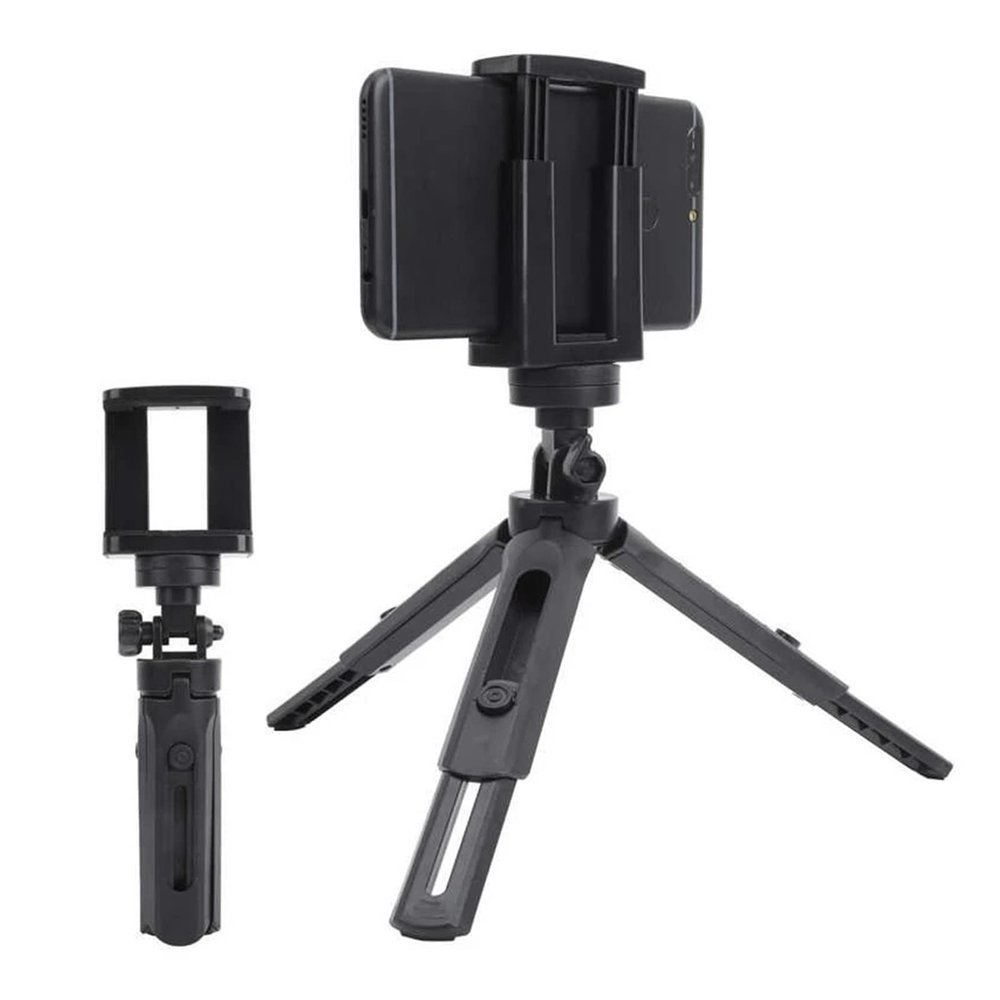8KLANMMQ Mini Tripod Stand Desktop Portable PhotograpHand Grip Tripod with 1/4 Screw for Smartphone SLR Camera (Color : Black)