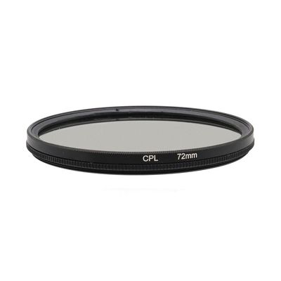 37/39/40.5/43/46/49/52/55/58/62/67/72/77/82/86/95/105mm Circular Polarizer Filter CPL Filter Polarizing Filter with HD Optical Glass (72mm)