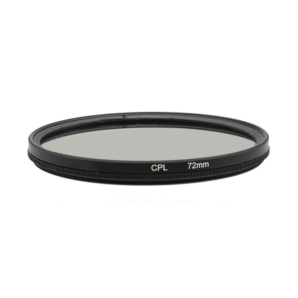 37/39/40.5/43/46/49/52/55/58/62/67/72/77/82/86/95/105mm Circular Polarizer Filter CPL Filter Polarizing Filter with HD Optical Glass (72mm)