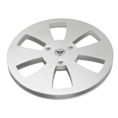 1/4 7 Inch Aluminum Alloy Empty Tape Reel, 6 Hole Design for Stable Recording, Universal Compatibility, sturdy and Resistant, Ideal Replacement for Reel to Reel Tape Recorder
