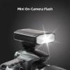 Camera Flash Light, Mini Flash Speedlite GN12 Standard Hot Shoe Mount, Portable Digital On-Camera TRIOPO Flash Speedlite 5600K for Nikon Canon Fuji Sony Panasonic Olympus DSLR Camera view 2