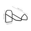SOLUSTRE Wall Mount Headphone Hook Stand, Iron, No Drill, Black view 2