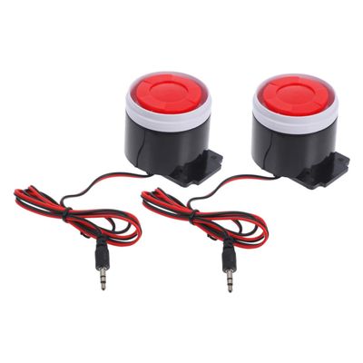 HOMSFOU 2pcs Mini Alarm System Loud Voice for Home Office Security Easy Setup Theft Safety Device for Against Intrusion