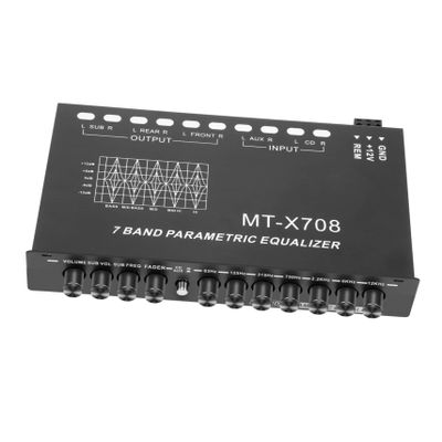 FELTECHELECTR Car Audio Band Equalizer Digital Sound Equalizer for Car Stereo Sturdy Metal Build