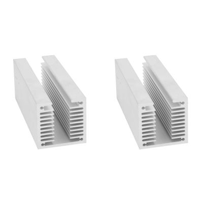 1/2 /3 Aluminum U Type Heat Sink Radiator Reduce Hardware Failure 100 x 40 x 40mm for Applications with Weight Concerns