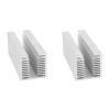 1/2 /3 Aluminum U Type Heat Sink Radiator Reduce Hardware Failure 100 x 40 x 40mm for Applications with Weight Concerns view 1