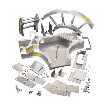 Eaton Electrical - 4A1245VO24 - Series 2-5, Cable Tray and Ladder, Aluminum, 24 in. Radius, 45 Angle, 4 H x 12 W x 22.09