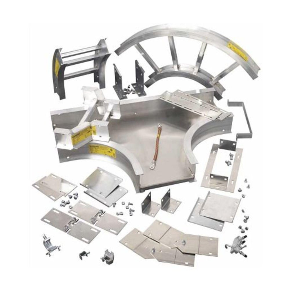 Eaton Electrical - 4A1245VO24 - Series 2-5, Cable Tray and Ladder, Aluminum, 24 in. Radius, 45 Angle, 4 H x 12 W x 22.09