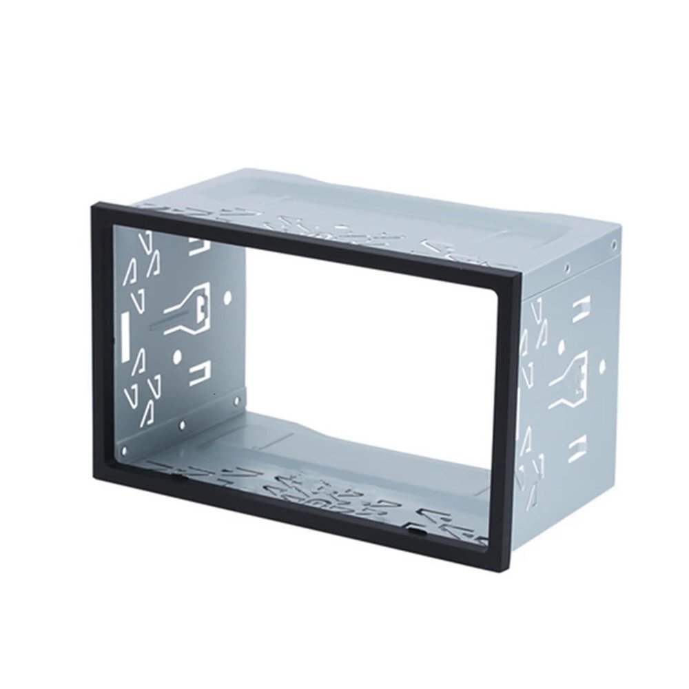 2Din Stereo Radio Cage Frame Unit Universal DVD Player Box Fascia Panel Plate Case Audio Mounting Frame Kit Accessories