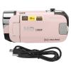 16MP Digital Camera, 1080P Video Recorder Camera with 2.4 Inch Rotatable Screen, 16X Digital Zoom, Fill Light for Vlogging (Pinkish) view 1