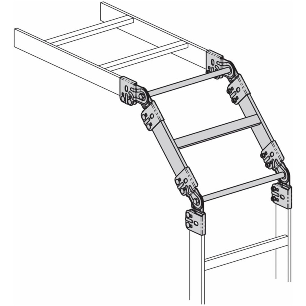 Eaton Electrical - SB2128242BZ - Eaton B-Line Series Runway Horizontal to Vertical Transition kit, 13 Height, 13 Length,