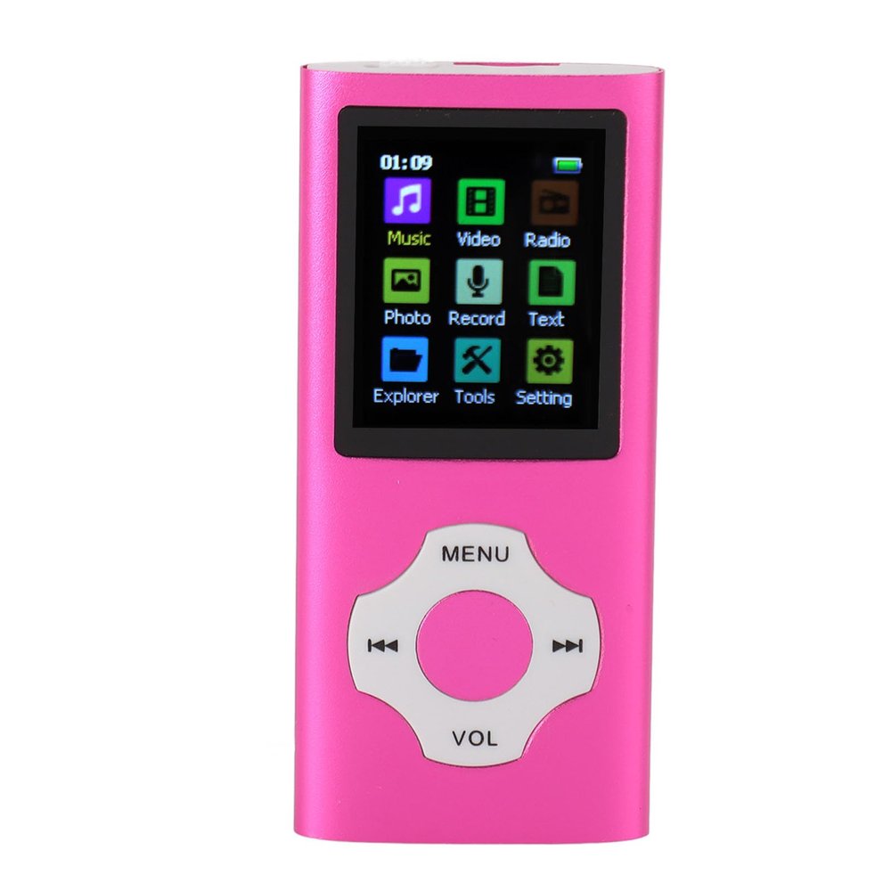 Portable Music Player, Lossless 1.8in TFT Screen Built in Voice Recorder MP3 Player HiFi Sound Noise Reduction with Radio for Entertainment (#1)