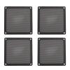 PC Fan Dust Filter Magnetic Frame Fine Mesh PVC Computer Fan Filter Grills for PC Case Fan Chicken Coop Vent 5.51x5.51in 4pcs (Black) view 1