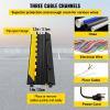 3-Channel Heavy-Duty Cable Protector Cover with 33000LBS Capacity view 3