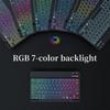 kaidisen Backlit Keyboard for iPad mini 5th Generation / 7.9" Mini 4 Mini 5 Case with Mouse and Detachable RGB Colorful Backlight Color Keyboard Case,Dark Pink+Black view 3