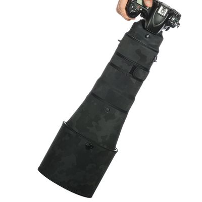 CHASING BIRDS Lens Camouflage Waterproof Coat for Nikon AF-S 400mm F2.8 E FL ED VR Rainproof Lens Protective Cover Version IV (Shadow Black, with 1.7X TC (TC-17E II))