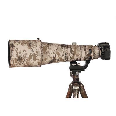 CHASING BIRDS Lens Camouflage Waterproof Coat for Nikon AF-S 600mm F4 E FL ED VR Rainproof Lens Protective Cover Version III (Brown Grid, with 2.0X TC (TC-20E II))