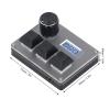 3 Key Wired Keyboard with Knob Acrylic Customizable Keyboard RGB Light Macro Hot Swap with Color LCD Screen for Office view 2