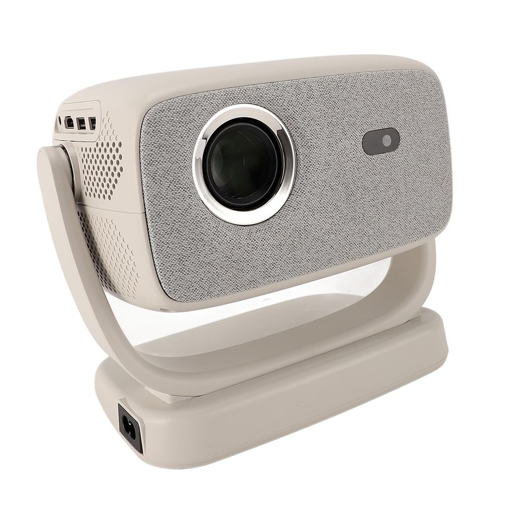 180 Rotatable Stand 720P Projector with , , 1080P FHD Support for TV Stick, Smartphone, USB Drive (US Plug)