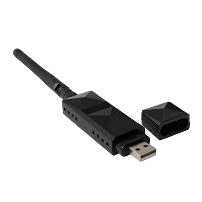 AR9271 Netcard Stable Fast Internet Signal Receiver for Computer TV, ABS Shell Black Antenna 2DBI Adapter for ROS Soft Routing, Portable Access Point