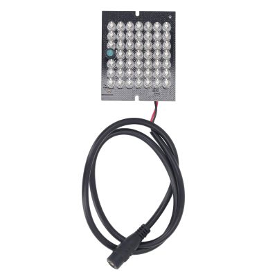 IR Light Board 48 LEDs High Power Night Fill Light for CCTV Cameras Home Security ABS Black DC12V 850nm Infrared Board