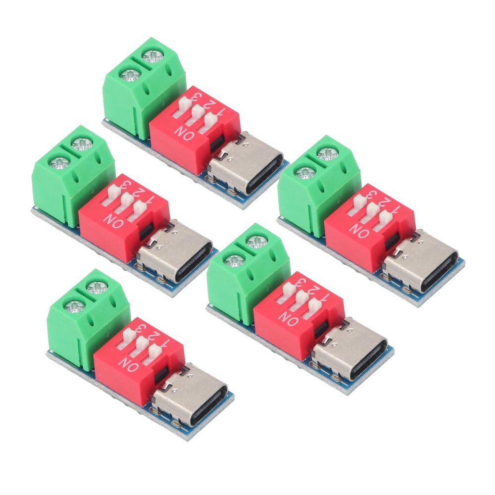 USB Type C PD Supported QC Trigger Charging Module USB C PD Trigger Board 4-22V to 20V Type Fast Charges Protocols Decoy Module for Laptop Router