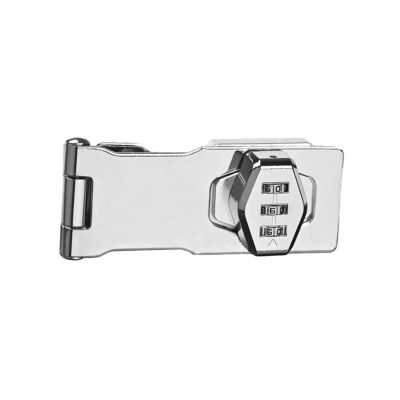 QXCIVR Drawer Lock Mechanical Password Lock Household Password Lock Rotary Hasp Locks Keyless for Garden Interior Mailbox Bathroom Doors(Silver)