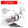 QXCIVR Drawer Lock 5/20/100SETS 16mm 20mm 25mm 30mm 35mm Metal Rotary Key Switch Push Button Lock Switch Latching Cylinder Cabinet Security Locker(Different key25mmSilver,20 Sets) view 2