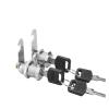 QXCIVR Drawer Lock 5/20/100SETS 16mm 20mm 25mm 30mm 35mm Metal Rotary Key Switch Push Button Lock Switch Latching Cylinder Cabinet Security Locker(Different Key 16mm,100 Sets) view 1