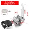 QXCIVR Drawer Lock 5/20/100SETS 16mm 20mm 25mm 30mm 35mm Metal Rotary Key Switch Push Button Lock Switch Latching Cylinder Cabinet Security Locker(Different Key 16mm,100 Sets) view 2
