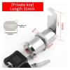 QXCIVR Drawer Lock 5/20/100SETS 16mm 20mm 25mm 30mm 35mm Metal Rotary Key Switch Push Button Lock Switch Latching Cylinder Cabinet Security Locker(Different Key 35mm,100 Sets) view 2