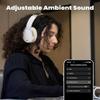 Edifier W80 Over Ear Headphones with -49dB Active Noise Cancelling, LDAC Hi-Res Wired & Wireless, AI Clear Call, Fast Charging, Multipoint Connection, Bluetooth V5.4 - Ivory view 3
