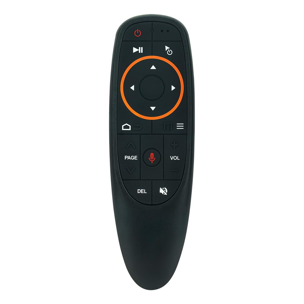 2.4 GHz Replacement Air Mouse Smart Voice Remote Control with IR Learning via USB Receiver Compatible for Magic/BOSH/HITASHI/LGDUBAI/SAMSONG PC Android TV Box Laptop Projector Windows Android Mac OS