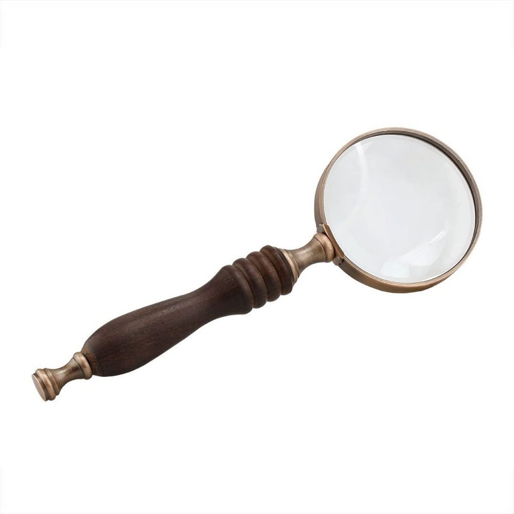 Lab Microscope Accessories Handheld Magnifier Handle Magnifier 10X Reading Magnifying Glass