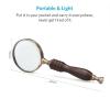 Lab Microscope Accessories Handheld Magnifier Handle Magnifier 10X Reading Magnifying Glass view 2