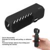 Drfeify Silicone Protective Sleeve Cover for Osmo Pocket 3 Camera, Handheld Gimbal, Non Slip Texture, Heat Dissipation Vents, Full Protection, Compatible with Action Camara (Black view 3