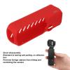 Drfeify Silicone Protective Sleeve Cover for Osmo Pocket 3 Camera, Handheld Gimbal, Non Slip Texture, Heat Dissipation Vents, Full Protection, Compatible with Action Camara (Red view 3