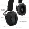 HELETUL Noise Reduction Airsoft Headset, Hunting Earmuff with U94 PTT for Hytera bd502i bd552i bd612i tc508 pd562i pd402i pd482i Walkie Talkie view 3