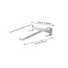 Angoily 1pc Portable Laptop Stand Lightweight Desktop Holder for Notebook Stylish Design for Home Office Use Silver view 2