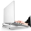 Angoily 1pc Portable Laptop Stand Lightweight Desktop Holder for Notebook Stylish Design for Home Office Use Silver view 4
